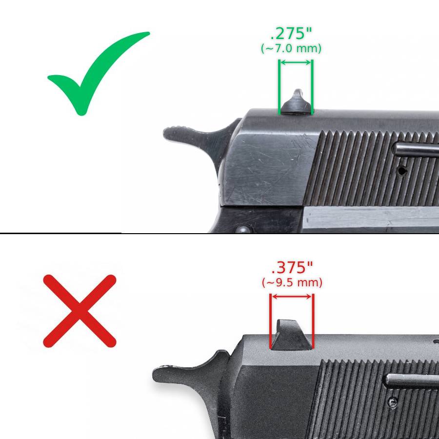 Browning Hi-Power Vigilante állítható irányzékok | blank - Ubitzu