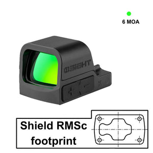 Vöröspontos irányzékok Shield RMSc footprinttal