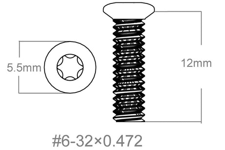 Csavarkészlet 3 db | 6-32x0.472’’ [T10] - Ubitzu