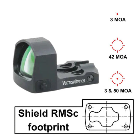 Vector Optics Frenzy-S 1x17x24 MOS Multi Reticle vöröspontos irányzék - Ubitzu