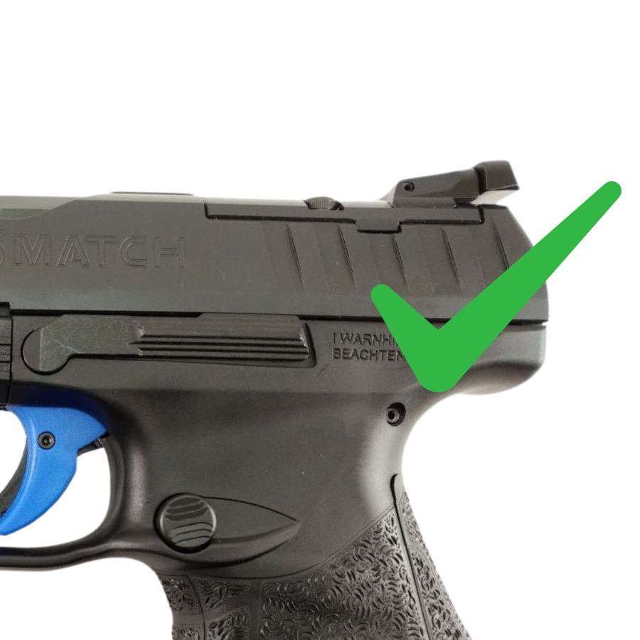 Walther Q4 SF OR & Q5 Match SF adjustable sights | fiber optic - Ubitzu